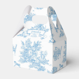 Ballotins Toile bleue et blanche de Jouy Baby shower