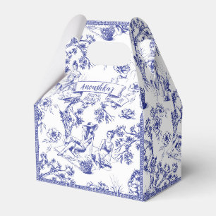 Ballotins Toile bleue et blanche de Jouy Fête des mariées