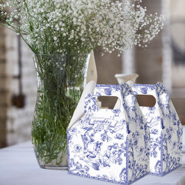 Ballotins Toile bleue et blanche de Jouy Fête des mariées