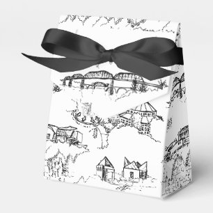 Ballotins Toile Chattanooga noir et blanc