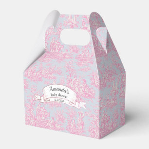 Ballotins Toile de Jouy Monogram Rose Pâle Vintage