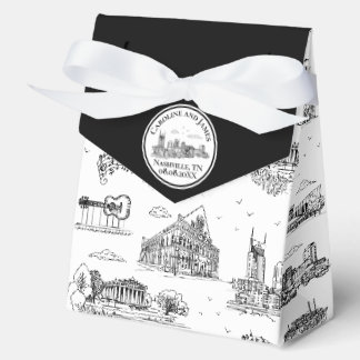 Ballotins Toile de Nashville Noir et Blanc