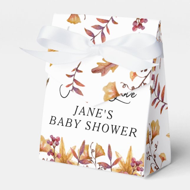 Ballotins Tombe en amour Baby shower Citrouille blanc (Verso)