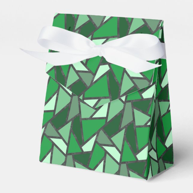 Ballotins Tons de motif en vitrail vert (Verso)