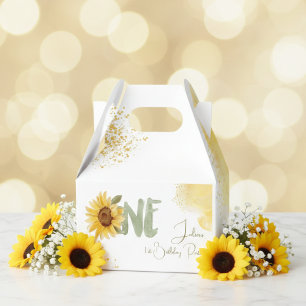 Ballotins Tournesol d'aquarelle premier anniversaire