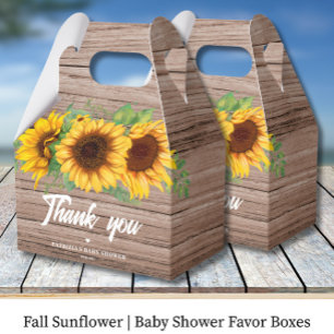 Ballotins Tournesol d'automne Baby Shower