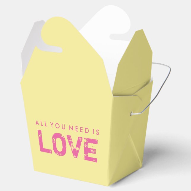 Ballotins Tout Ce Dont Vous Avez Besoin C'Est Love Jaune Val (Ouvert)