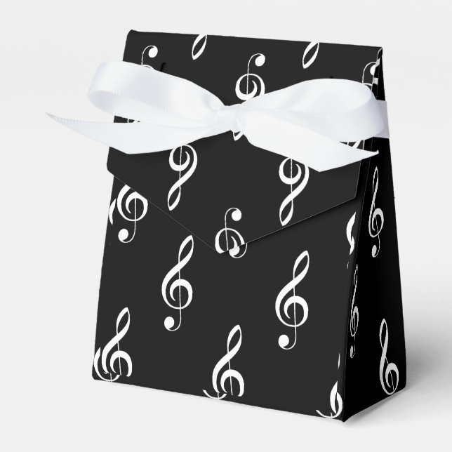 Ballotins Treble Clef Ballotin musical II noir (Verso)