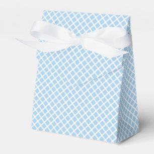 Ballotins Trellis Diamant Blanc - Bleu Bébé