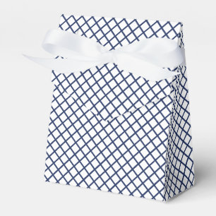 Ballotins Trellis Diamant Bleu Nuit - Blanc