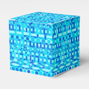 Ballotins Tribal Batik - bleu turquoise, aqua et cobalt