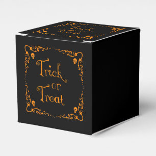 Ballotins Trick ou traitement orange citrouille
