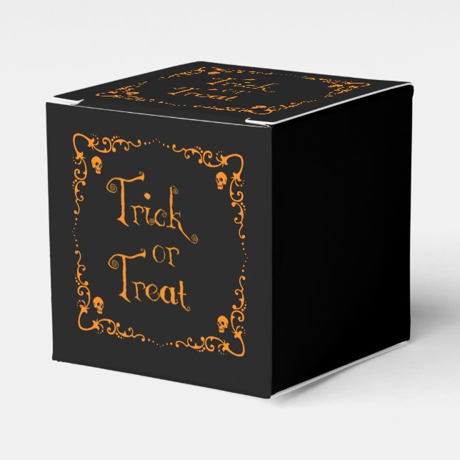 Ballotins Trick ou traitement orange citrouille (Verso)