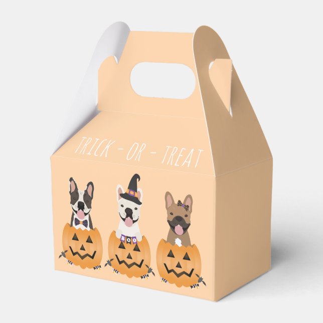 Ballotins Trick Ou Treat French Buldogs Citrouille (Verso)