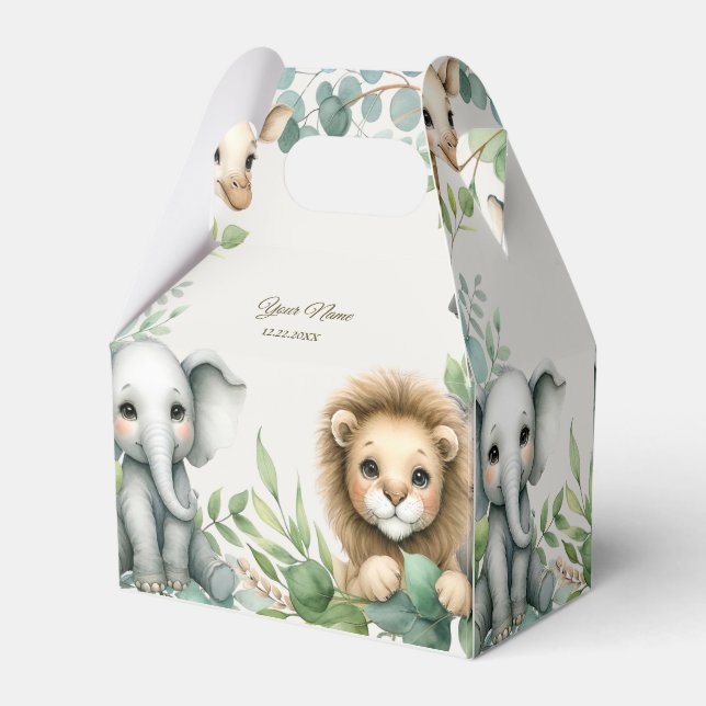 Ballotins Tropical Jungle Safari Animaux Green Feuilles Part (Arrière)