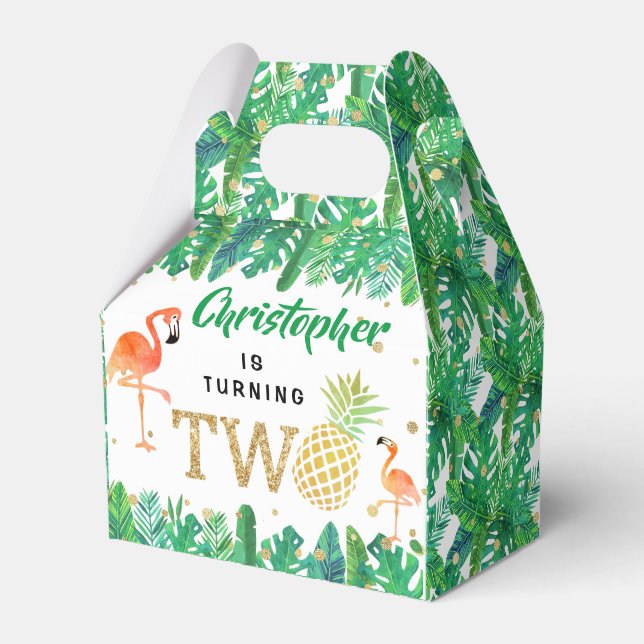 Ballotins Tropical Summer Beach Luau Boys 2e anniversaire (Verso)