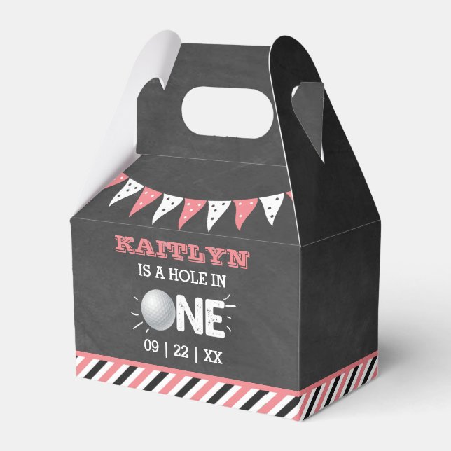 Ballotins Trou en une fille Golf 1er anniversaire Par tee (Verso)