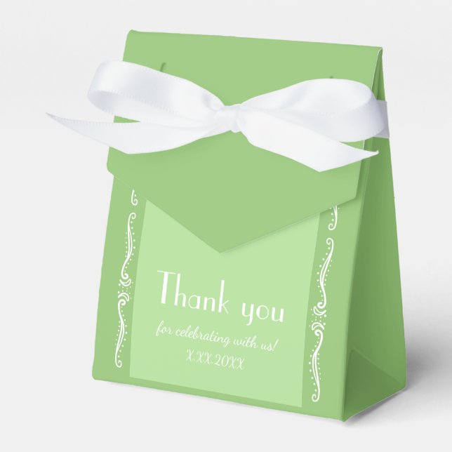 Ballotins Tuberose Feuilles Personnalisé Fête Favoriser Box (Verso)