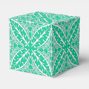 Ballotins Tuiles marocaines - turquoise et blanc