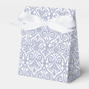 Ballotins Tulipe violette et Ballotin de motif Damas blanc