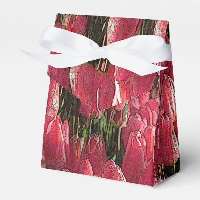 Ballotins Tulipes roses florales (Verso)