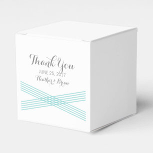 Ballotins Turquoise Moderne Déco Mariage Faveur Boîtes