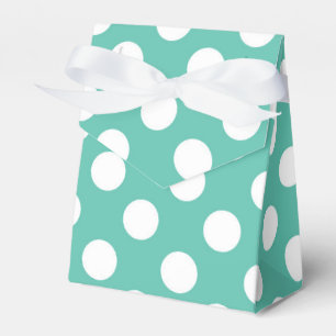 Ballotins Turquoise Turquoise & Blanc Pois fête d'anniversai