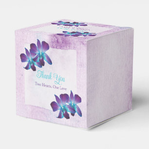 Ballotins Turquoise violet Mariage d'orchidée bleu dendrobiu