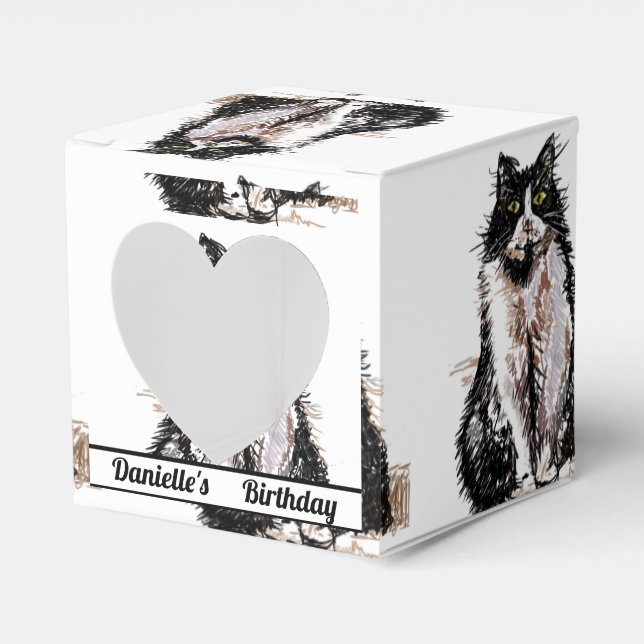 Ballotins Tuxedo Chat Noir Anniversaire Chats Ballotin (Verso)