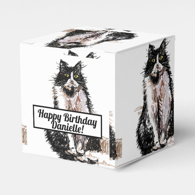 Ballotins Tuxedo Chat Noir Anniversaire Chats Ballotin (Verso)