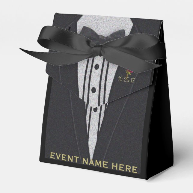 Ballotins Tuxedo noir | Boîte cadeau (Verso)