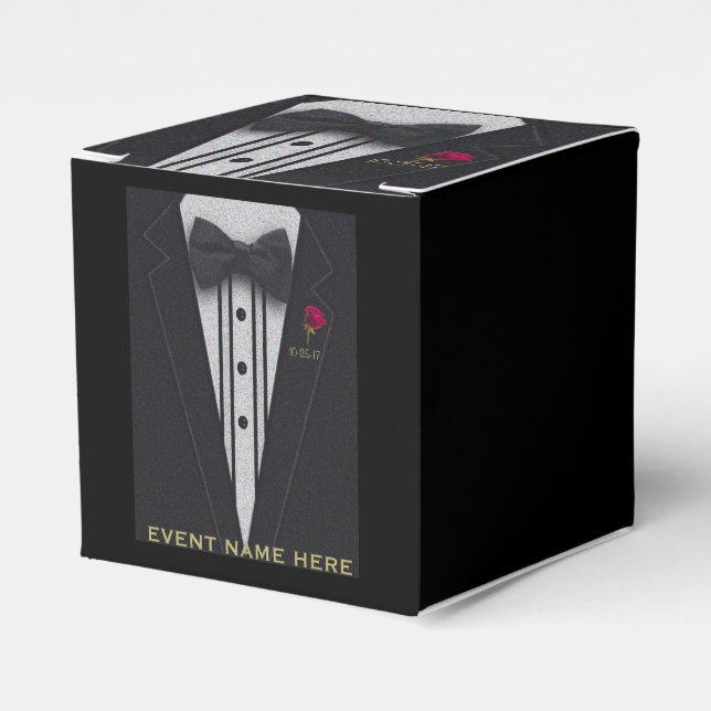 Ballotins Tuxedo noir | Boîte cadeau (Verso)