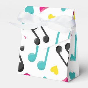 Ballotins Tween Ado note musicale motif boîte de préférence
