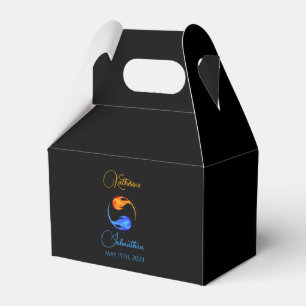 Ballotins Twin Flame Mariage-Noir de couleur Script-Ballotin