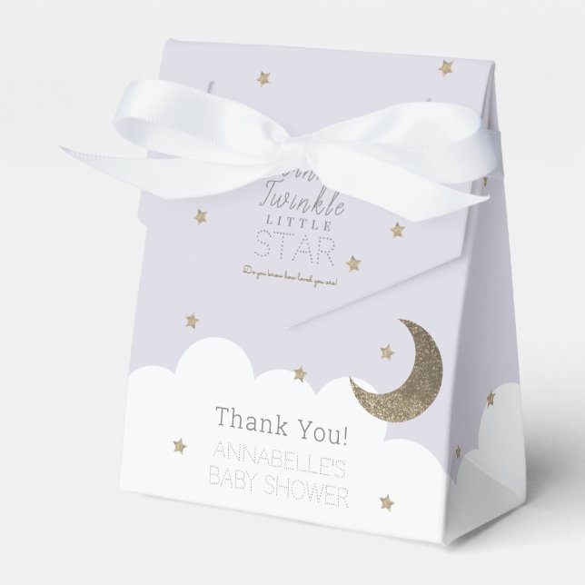 Ballotins Twinkle Little Star Lilac Baby shower (Verso)