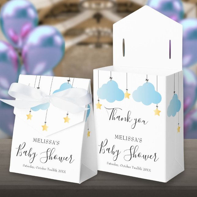 Ballotins Twinkle Twinkle Little Star Blue Boy Baby shower (Twinkle Twinkle Little Star Blue Boy Baby Shower Favor Box)