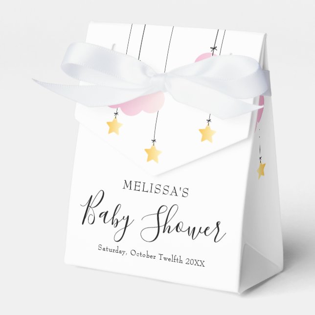 Ballotins Twinkle Twinkle Little Star Rose Girl Baby shower (Verso)