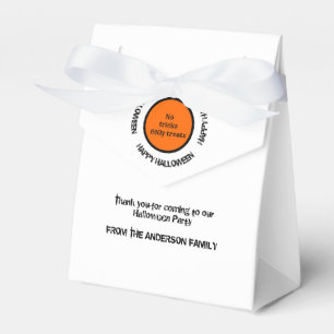 Ballotins Typographie moderne Orange Black Happy Halloween