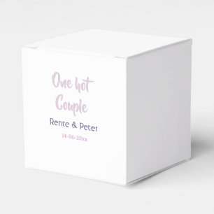 Ballotins Un couple chaud ajouter nom pastel violet rétro mo