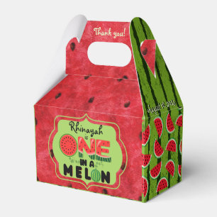 Ballotins UN dans un Melon Watermelon photo d'anniversaire