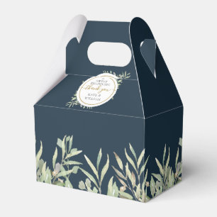 Ballotins Un doux début Mariage bleu marine et verdure
