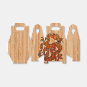 Ballotins Un dragon de Crimson sur Bambou comme