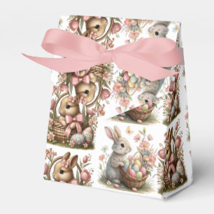 Ballotins Un fleur sauvage de panier de pâques de lapin