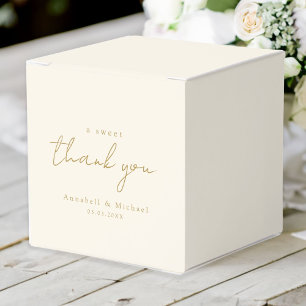 Ballotins Un gentil merci ! Mariage de luxe minimaliste