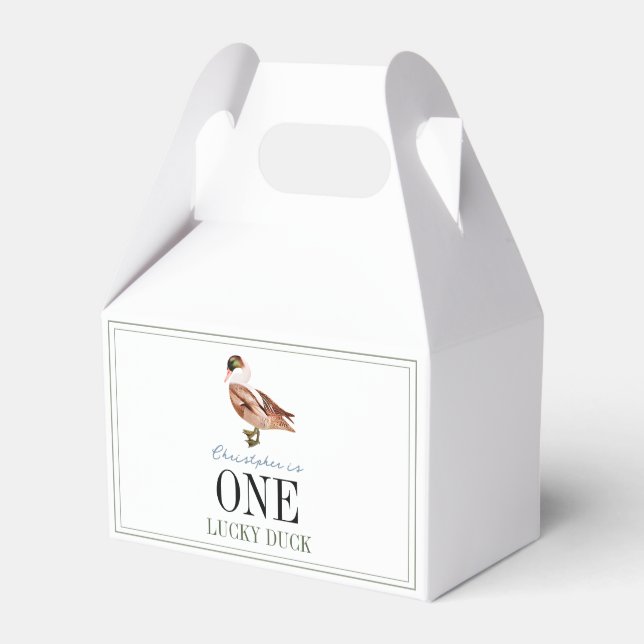 Ballotins Un Lucky Duck Classic Boy 1er Anniversaire (Verso)