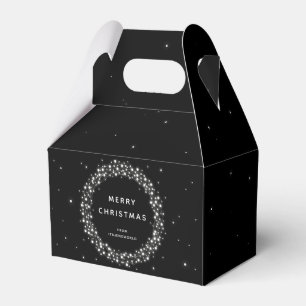 Ballotins Un message personnalisé noir éclaire Noël