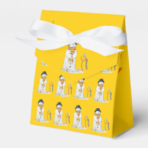 Ballotins Un mignon bonhomme de neige souriant sene de neige
