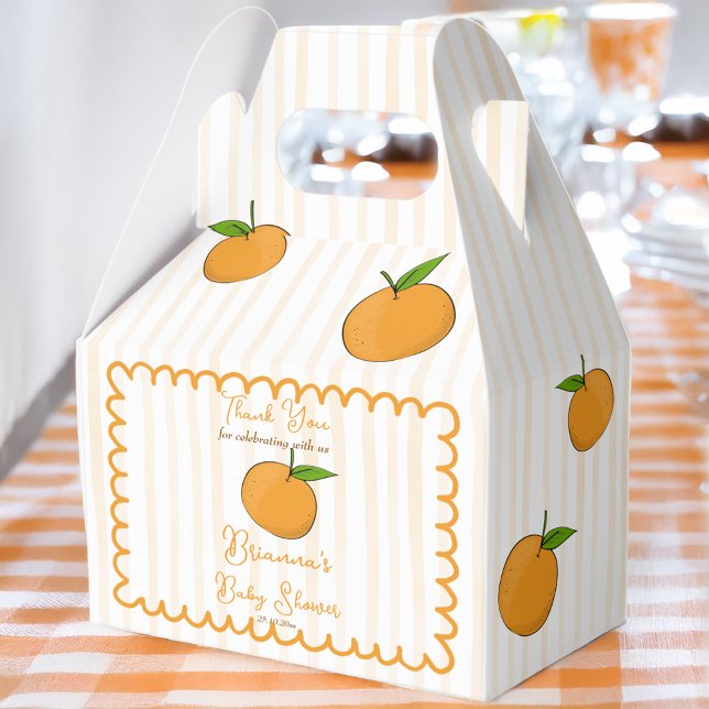 Ballotins Un petit baby shower d'agrumes géant (A little cutie whimsical citrus baby shower favors personalized favor boxes)
