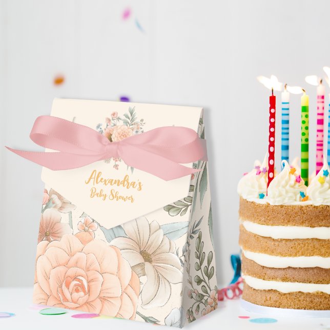 Ballotins Un petit Baby shower de fille Fleur sauvage (Créateur téléchargé)