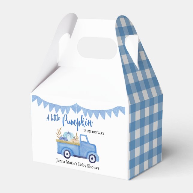 Ballotins Un petit Baby shower Rustic Citrouille (Verso)